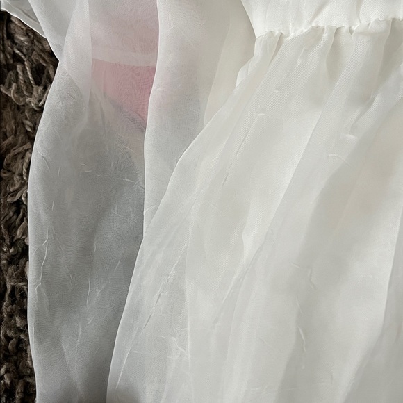 J26 Reformation Mayme Dress Ivory — bridal - Picture 9 of 10